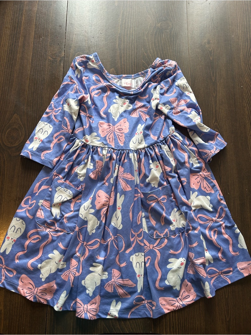 Mila & Rose 3/4-sleeve pocket twirl dress 4T
